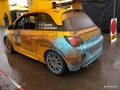 Das schwedische Team Ahman/Johansson im ADAC Opel Rallye Cup