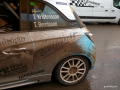 Das Team Kristensson/Berntsson (ADAC Opel Rallye Cup) mit richtig viel Dreck