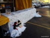 Unsere Eisbar, echt aus Schnee und Eis und die Servicepinguine dürfen sich das erste Mal wie zu Hause fühlen.