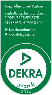 DEKRA-Siegel 2012 "Opel zertifizierte Gebrauchtwagen"