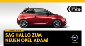 Einladung zur Opel-Adam-Premiere