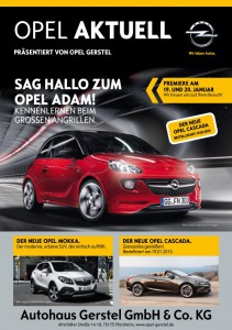 Titelblatt der Opel Aktuell 01 2013