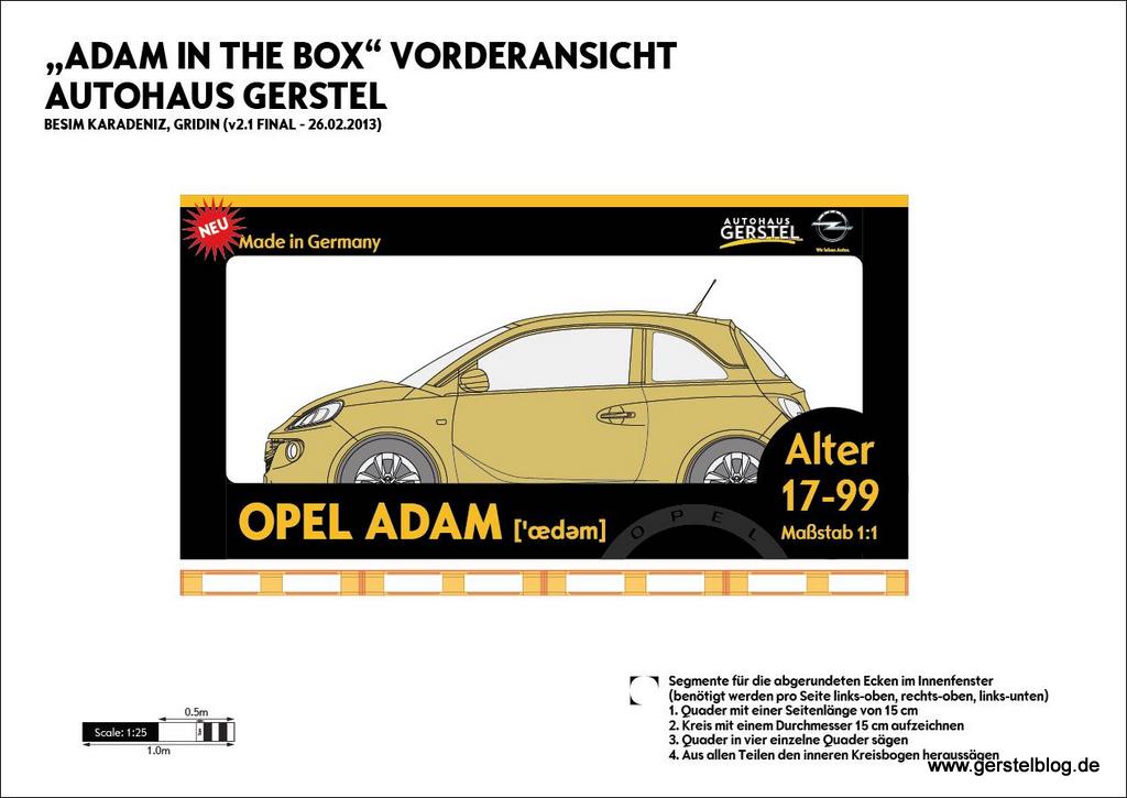 Und der nächste Adam-Vorführwagen.