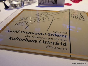 Förderer-Plakette des Kulturhaus Osterfeld