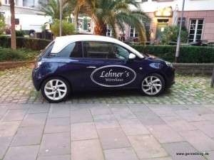 Opel ADAM des Lehner's Wirtshaus Pforzheim