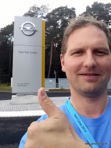 Andreas am Opel-Testgelände in Dudenhofen